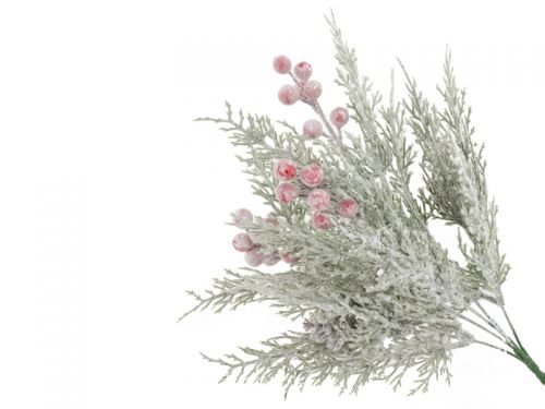 Гілка декоративна хвойна 36 см (пластик)