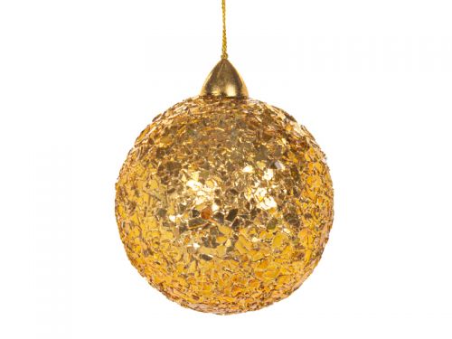 Прикраса декоративна куля золото 8см