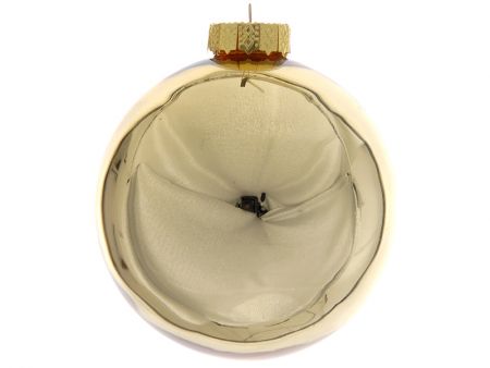 Набір з 4-х ялинкових куль 10см золото