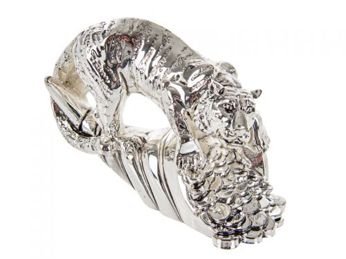 LINEA ARGENTI Статуетка "Тигр з рогом достатку" 9х7см.