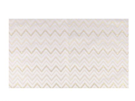 Набір серветок під тарілку 4 шт з золотим люрексом 