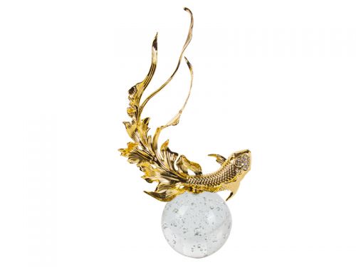 Статуетка «Сфера процвітання» 40 см (метал/кришталь)