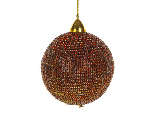 Прикраса декоративна куля бронза 8см