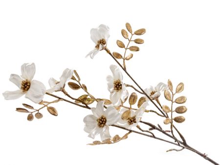 Гілка Дерен кремова 60 см