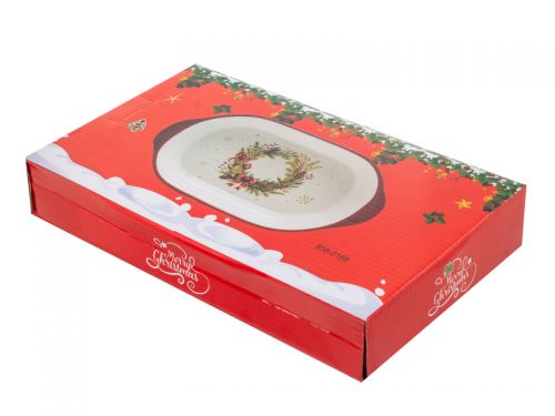 Блюдо для запікання "Різдвяний Вінок" 29Х18Х4,5 см