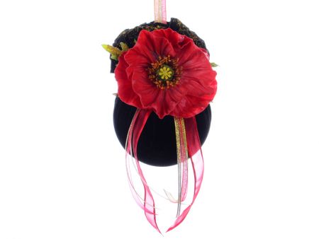 Ялинкова куля Ø 12 см з маком