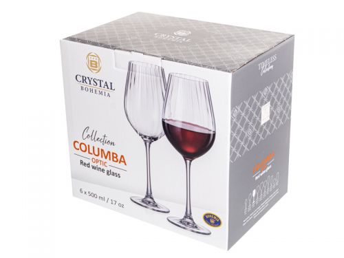 Набір келихів для вина "COLUMBA OPTIC" 500 мл 6 шт