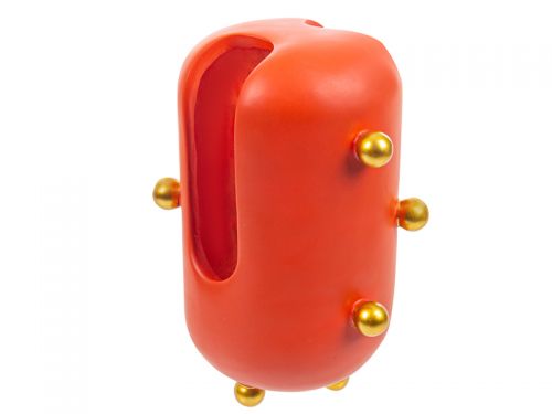 Ваза 17x13,5x23см червона