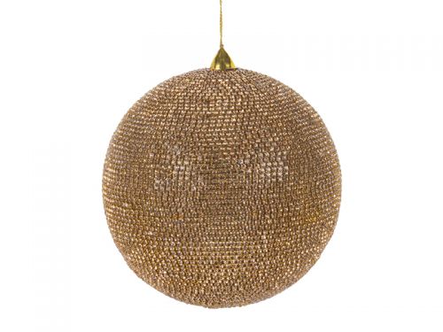 Прикраса декоративна куля золото 15см