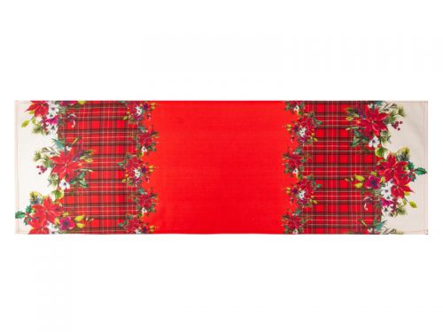 Раннер 45X140см червоний