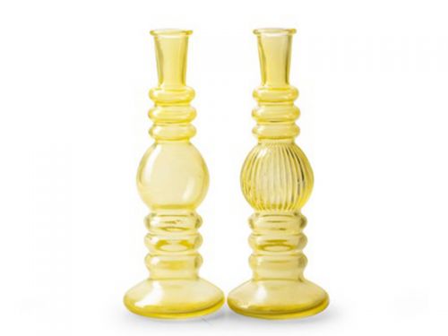 Набір із 2 свічників Yellow висота 23 см, діаметр 8,5 см