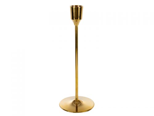 Підсвічник латунь 20см золотий