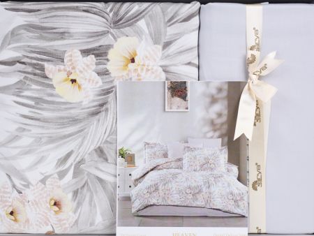 Постільна білизна Vip Saten 220x200 см колір темно-коричневий