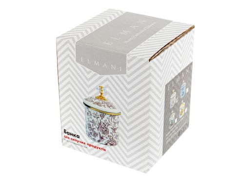 БАНКА ДЛЯ СИПУЧИХ ПРОДУКТІВ "VITALY" ELMANI З КРИШКОЮ 12Х12СМ 1,25Л