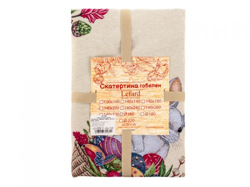 СКАТЕРТЬ ГОБЕЛЕН "PEEPS" КРУГЛА ДІАМ 140СМ