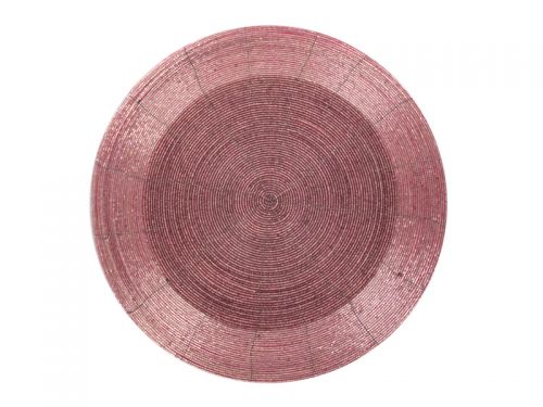 Плейсмат бісер 35см рожевий