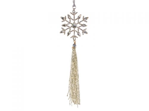 Декоративна прикраса 8 см срібло