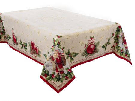 Скатертина гобелен Lazzara lurex 140*220см