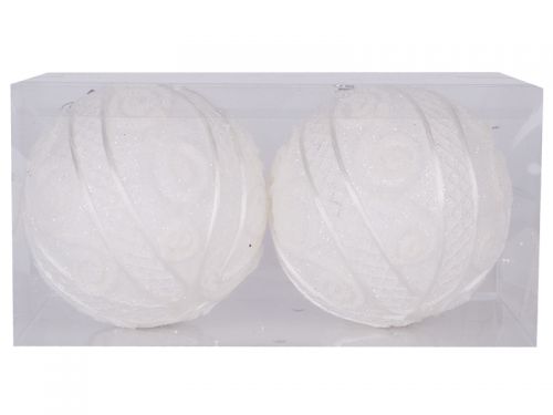 Набір ялинкових кульок 2шт, 10см