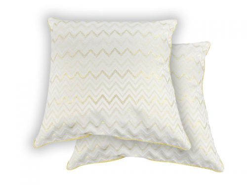 Подушка декоративна з золотим люрексом 