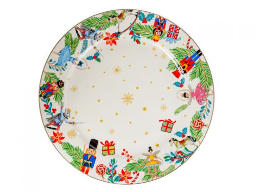 Набір тарілок "White Christmas" 6 шт 27 см