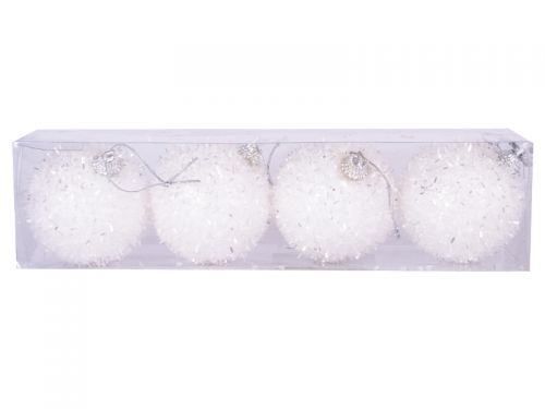 Набір ялинкових кульок 4 шт, 6см