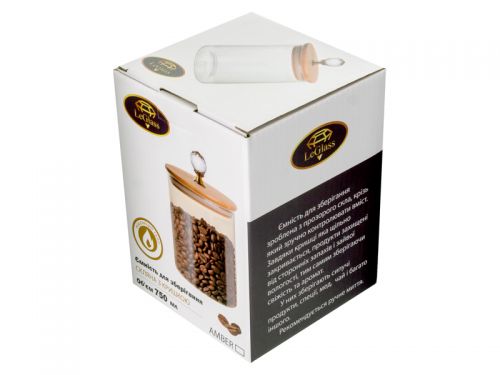 Банка для зберігання  Le Glass "Amber" 14 см 750 мл