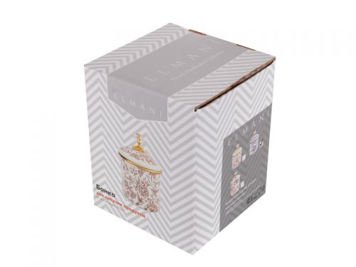БАНКА ДЛЯ СИПУЧИХ ПРОДУКТІВ "BUTTERFLY" ELMANI З КРИШКОЮ 12Х12СМ 1,25Л