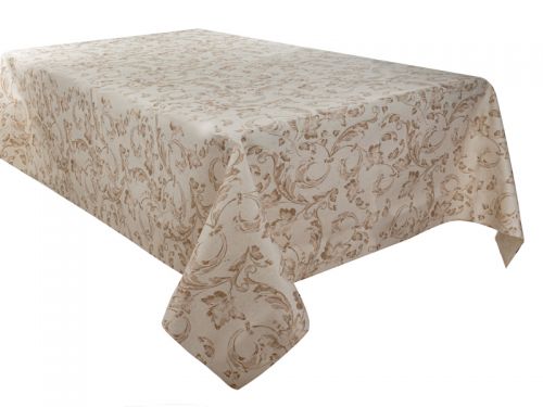 Скатертина водовідштовхувальна "Ornamental" беж 140х140см