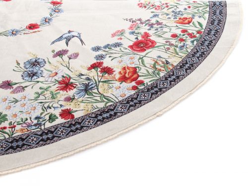 Скатертина гобелен "Chamomille" 140х140см кругла