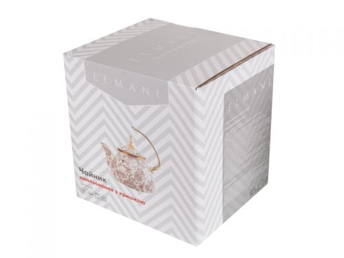 Чайник емальований "Butterfly" Elmani з кришкою, 2,2л