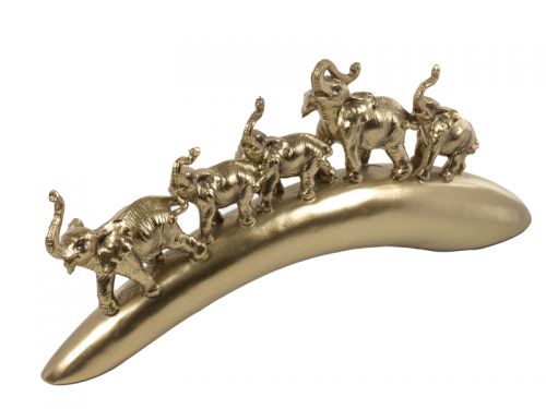 Фігурка декоративна «5 слонів» 42,1х6,5х18,3 см