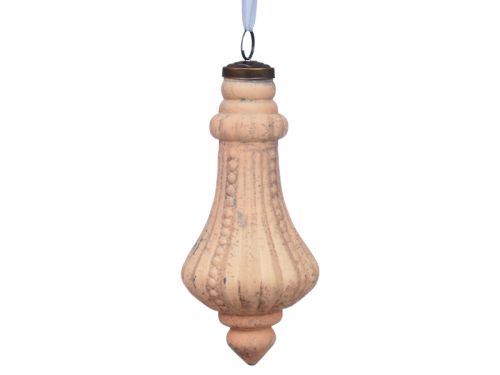 Ялинкова іграшка 15см рожеве золото