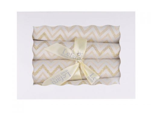 Набір серветок під тарілку 4 шт з золотим люрексом "Зігзаг" 30х45 см
