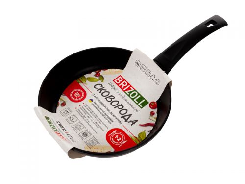 Сковорода алюмінієва 22 см з антипригарним покриттям, FIRST, soft touch.