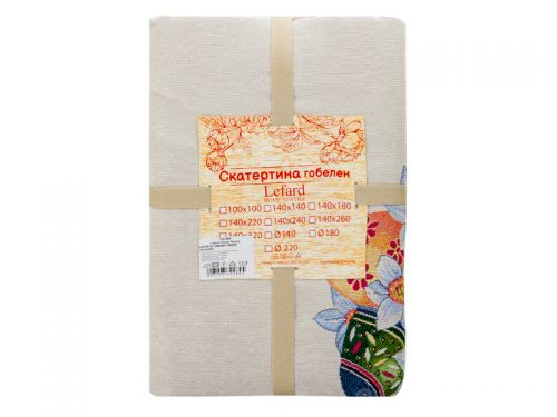 СКАТЕРТЬ ГОБЕЛЕН "PEEPS" 140x140СМ