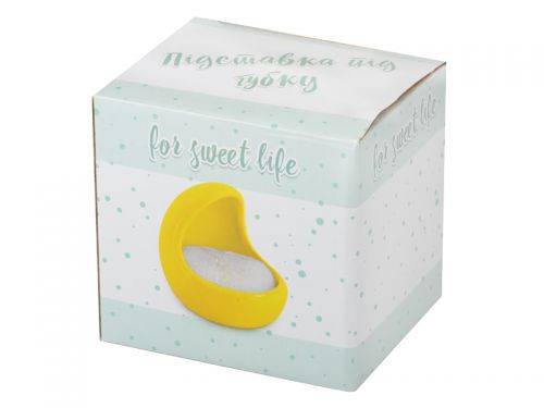 ПІДСТАВКА ПІД ГУБКУ ЖОВТА 9,5СМ