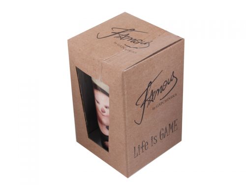 Кружка з силіконовою кришкою "Famous" 400мл