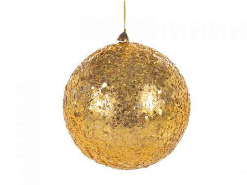 Прикраса декоративна куля золото 15см