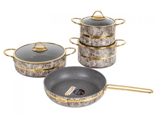Набiр з 4 пр. Brioni "Selection Cream"(Каструля 18 см 2,1 л/каструля 20 см 2,7 л/ сковорода 26 см/ с