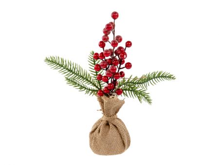 Новорічна композиція 29 см (целюлоза/ пластик)