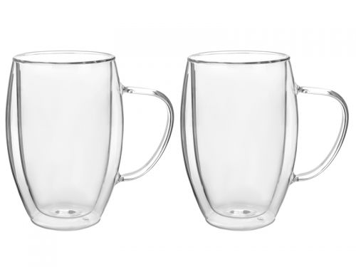 Набір з 2-х кухлів з подвійними стінками  Le Glass "Crystal" 380 мл