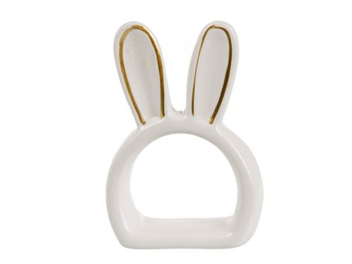 Набір кілець для серветок з 2 шт "Вушка "золото 8,8х5,5х4,5 см