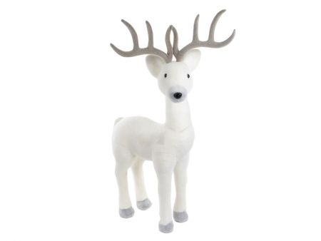 Фігурка Олень 80 см білий (пластик)
