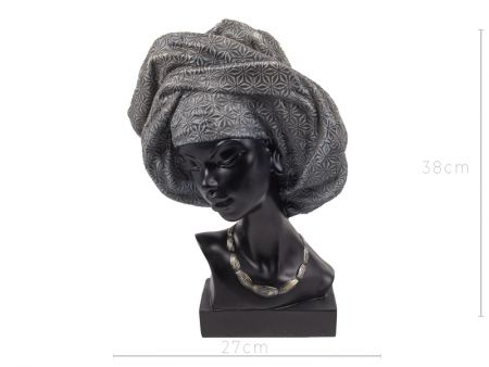 Фігурка декоративна «Африканська жінка» 27х15х38 см