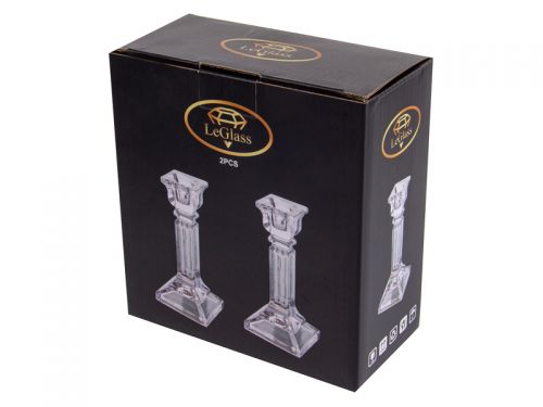 Підсвічник 15 см скляний