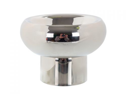 Креманка з подвійними стінками 10Х12 см (нержавіюча сталь) Срібло