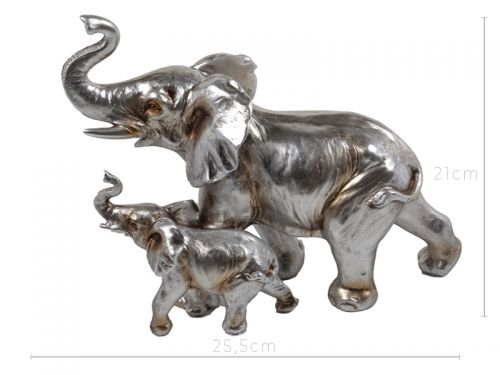 Фігурка декоративна «Пара слонів» 25,5х12,5х21 см