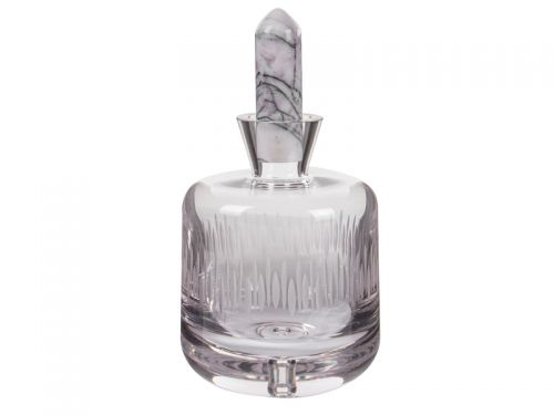 Набір для горілки штоф і 2 чарки (Скло / мармур) на підносі