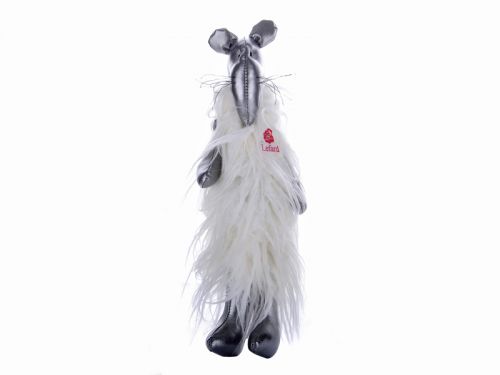 Іграшка мишка в білой шубці(ручна робота)